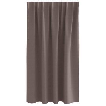 Vorhänge mit Vorhängen 2 pcs Dunkelbraun Polyester
