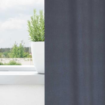Verdunkelungs-Vorhänge mit Ringen 2 pcs Anthrazit 140 x 140 cm
