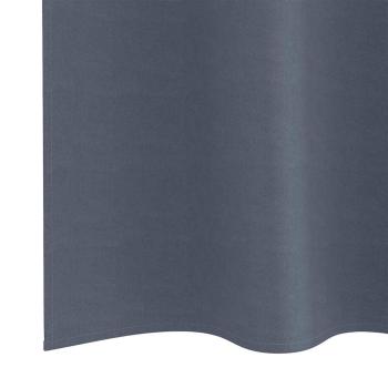 Verdunkelungs-Vorhänge mit Ringen 2 pcs Anthrazit 140 x 140 cm
