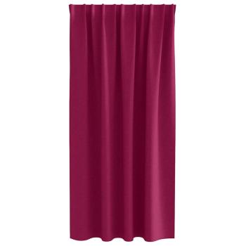 Vorhänge mit Vorhängen 2 pcs Weinrot Polyester
