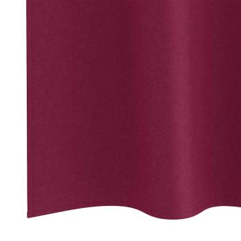 Vorhänge mit Vorhängen 2 pcs Weinrot Polyester