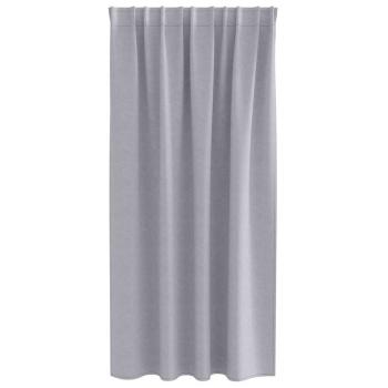 Vorhänge mit Vorhängen 2 pcs Metallgrau Polyester