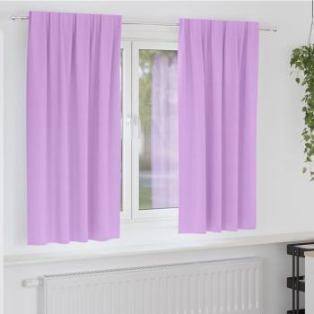 ARDEBO.de - Vorhänge mit Vorhängen 2 pcs Lila Polyester
