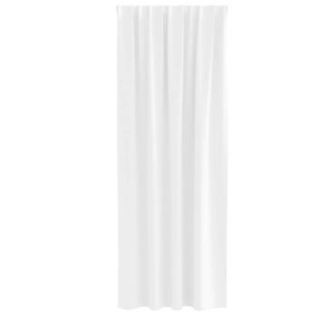 Vorhänge mit Vorhängen 2 pcs Reinweiß Polyester