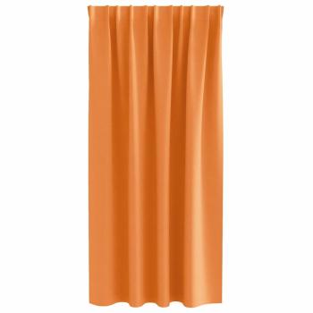 Vorhänge mit Vorhängen 2 pcs Orange Polyester