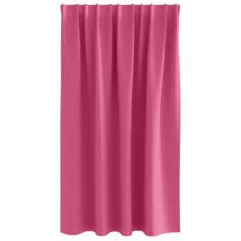 Vorhänge mit Vorhängen 2 pcs Leuchtendes Pink Polyester