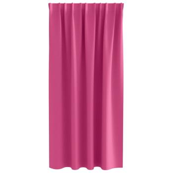 Vorhänge mit Vorhängen 2 pcs Leuchtendes Pink Polyester
