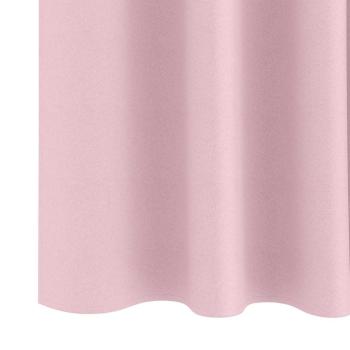 Vorhänge mit Vorhängen 2 pcs Baby Pink Polyester