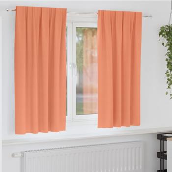 ARDEBO.de - Vorhänge mit Vorhängen 2 pcs Terrakotta Polyester