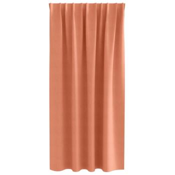 Vorhänge mit Vorhängen 2 pcs Terrakotta Polyester