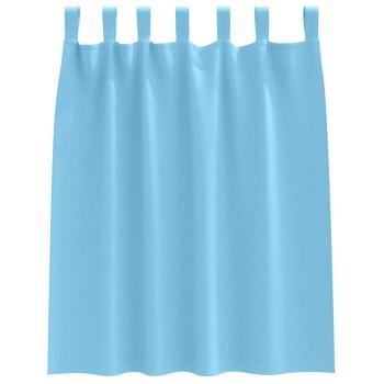 Vorhänge mit Vorhängen 2 pcs Hellblau Polyester
