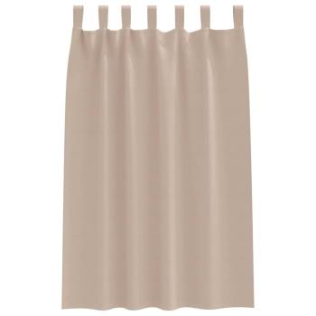 Vorhänge mit Vorhängen 2 pcs Taupe Polyester