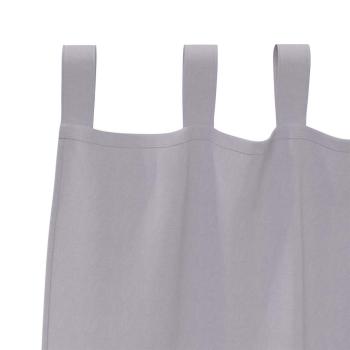Verdunkelungs-Vorhänge mit Ringen 2 Stk. Metallic Grau