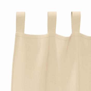 Verdunkelungs-Vorhänge mit Ringen 2 pcs Creme 245 x 140 cm