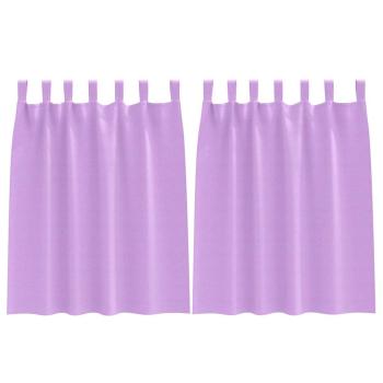 Vorhänge mit Vorhängen 2 pcs Lila Polyester