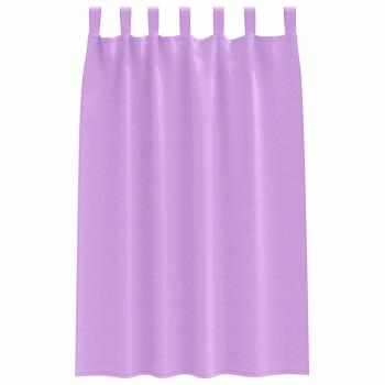 Vorhänge mit Vorhängen 2 pcs Lila Polyester