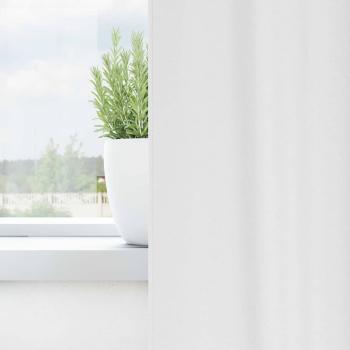 Vorhänge mit Vorhängen 2 pcs Reinweiß Polyester