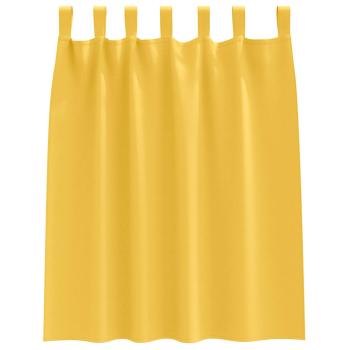 Vorhänge mit Vorhängen 2 pcs Senfgelb Polyester