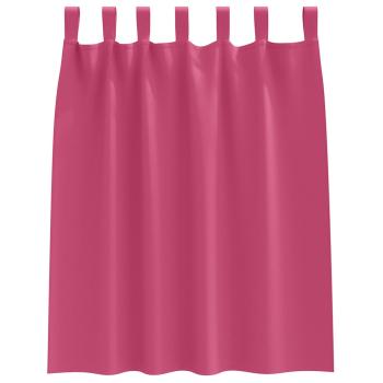 Vorhänge mit Vorhängen 2 pcs Leuchtendes Pink Polyester