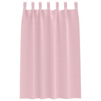 Vorhänge mit Vorhängen 2 pcs Baby Pink Polyester