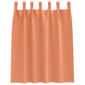 Vorhänge mit Vorhängen 2 pcs Terrakotta Polyester
