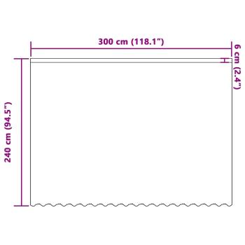 Vorhänge mit Vorhängen Floral Weiß 300 x 240 cm Polyester