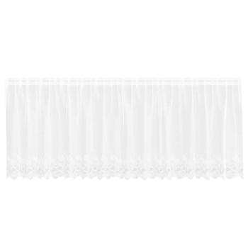 Vorhänge mit Vorhängen Floral Weiß 400 x 120 cm Polyester