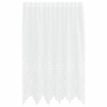 Vorhänge mit Vorhängen Floral Weiß 150 x 180 cm Polyester