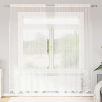 ARDEBO.de - Vorhänge mit Vorhängen Weiß 150 x 200 cm Polyester