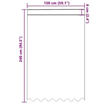 Vorhänge mit Vorhängen Floral Weiß 150 x 240 cm Polyester