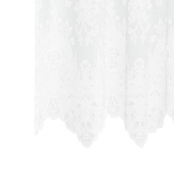 Vorhänge mit Vorhängen Floral Weiß 200 x 200 cm Polyester