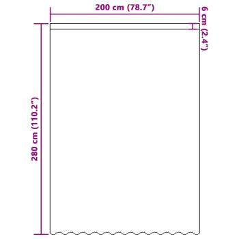 Spitzenvorhang mit Vorhängen Floral Weiß 280 x 200 cm Polyester