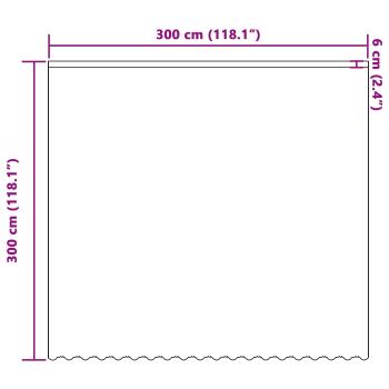 Spitzenvorhang mit Vorhängen Floral Weiß 300 x 300 cm Polyester
