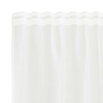 ARDEBO.de - Vorhänge mit Vorhängen Weiß 400 x 180 cm Polyester