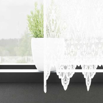Vorhänge mit Vorhängen Floral Weiß 600 x 240 cm Polyester