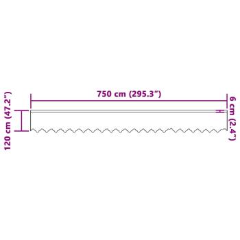 Vorhänge mit Vorhängen Weiß 750 x 120 cm Polyester
