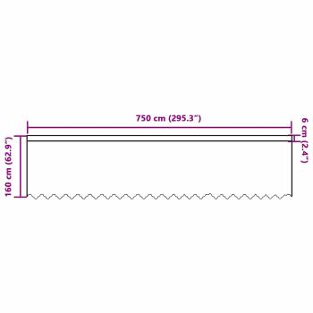 Vorhänge mit Vorhängen Sonstiges Weiß 750 x 160 cm Polyester