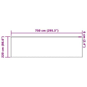 Vorhänge mit Vorhängen Weiß 750 x 220 cm Polyester