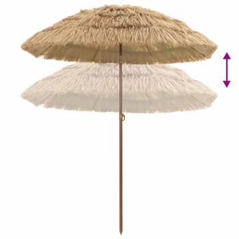 Strandparasol Braun Ø 160 x 196 cm Stahl