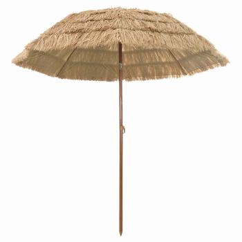 Strandparasol Braun Ø 206 x 209.5 cm Stahl