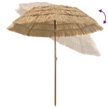Strandparasol Braun Ø 206 x 209.5 cm Stahl