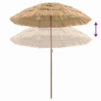 Strandparasol Braun Ø 160 x 196 cm Stahl