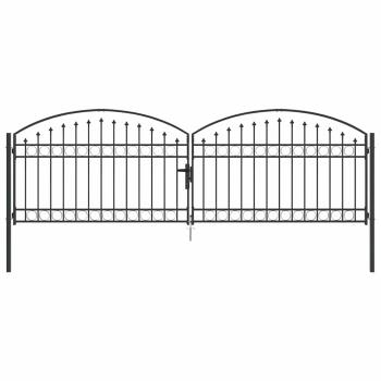 Zaun tor Sonstiges Grau 400 x 125 cm Stahl
