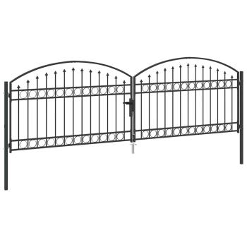Zaun tor Sonstiges Grau 400 x 125 cm Stahl