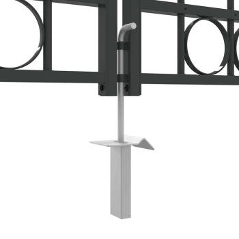 Zaun tor Sonstiges Grau 400 x 125 cm Stahl