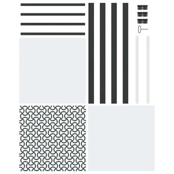 Innentür Schwarz 76 x 201.5 cm Gehärtetes Glas, Aluminium