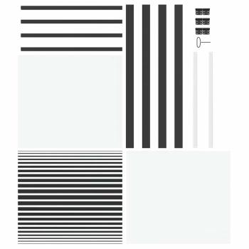 Innentür Schwarz 83 x 201.5 cm Gehärtetes Glas, Aluminium