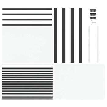 Innentür Schwarz 102.5 x 201.5 cm Gehärtetes Glas, Aluminium