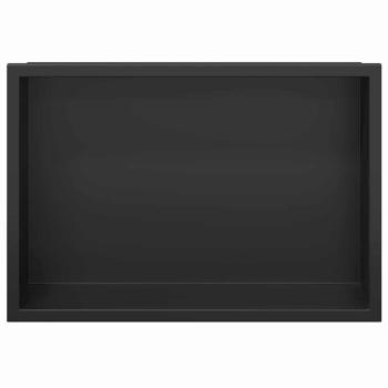 Duschnische Schwarz 30 x 20 x 9.5 cm Edelstahl