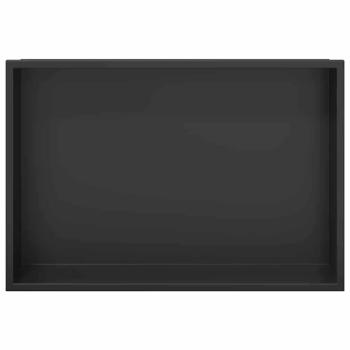 Duschnische Schwarz 45 x 30 x 9.5 cm Edelstahl